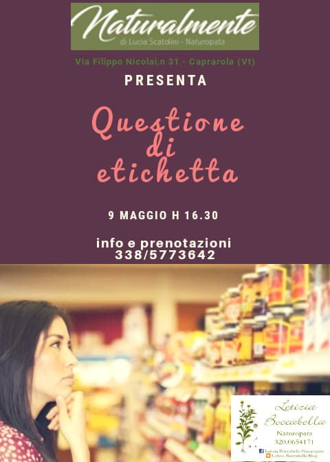 Questione di etichetta